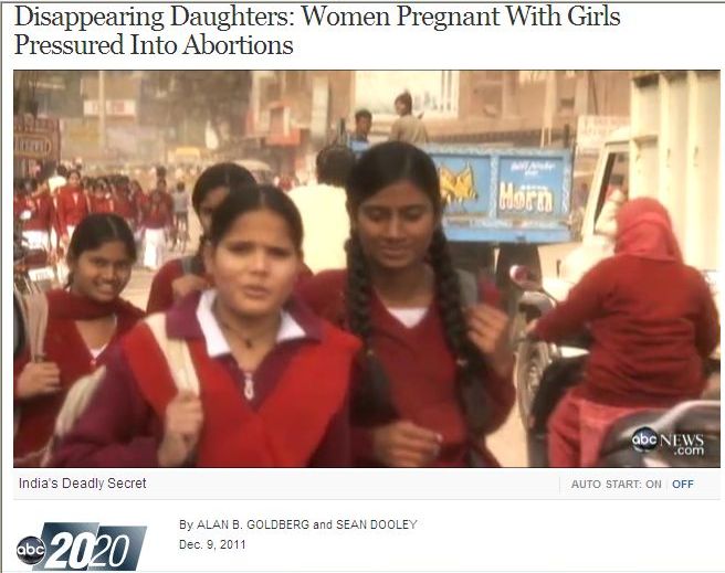 Disappearing Daughters: Women Pregnant With Girls Pressured Into Abortions